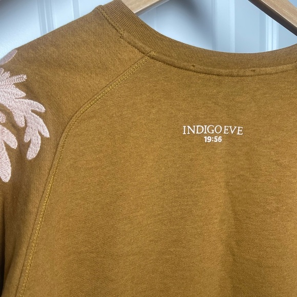 Scotch & Soda | Women’s V Neck Embroidered Sleeve Midnight Safari Pullover Boho - Picture 9 of 9